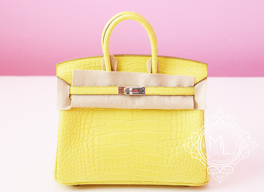 yellow birkin bag