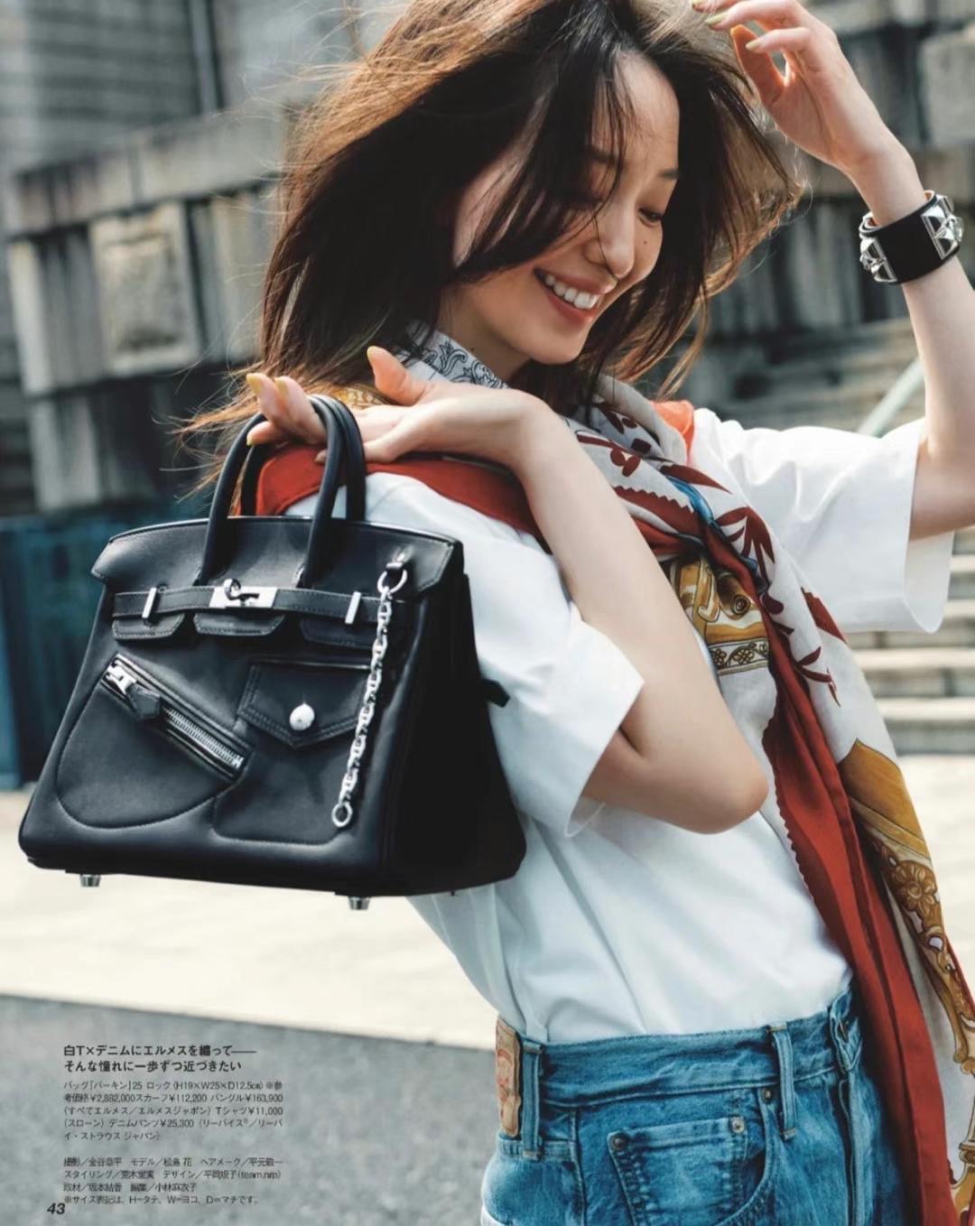 NEW HERMES BLACK ROCK BIRKIN 25 VOLUPTO BAG PALLADIUM