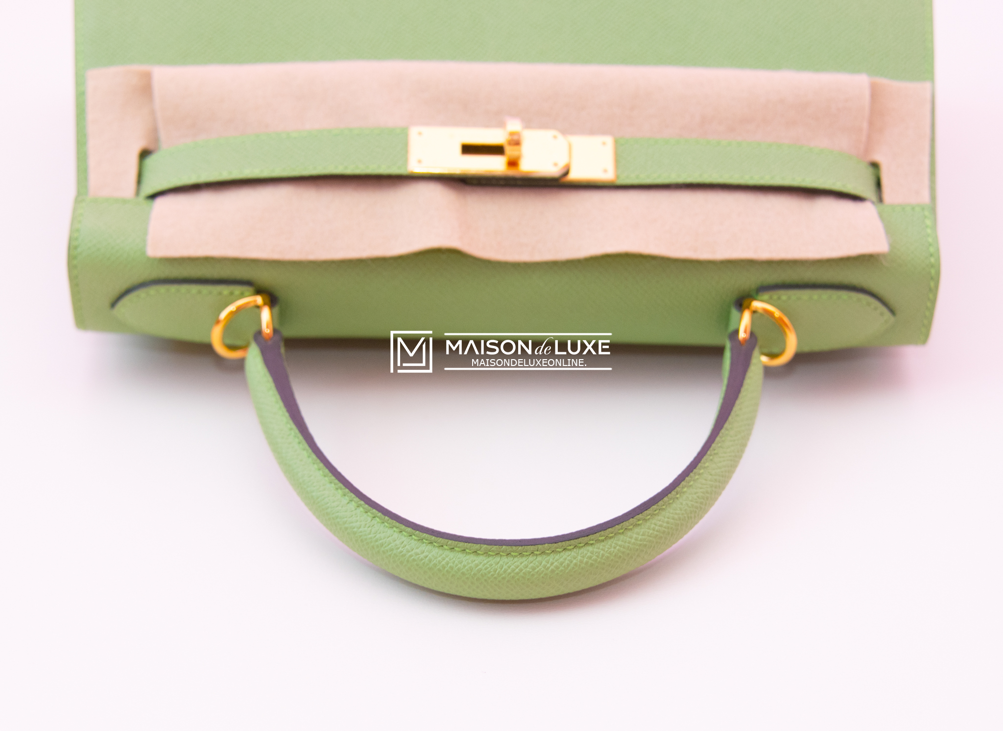 Hermes Kelly 28 Sellier Vert Vertigo Emerald Exotic Ostrich Handbag