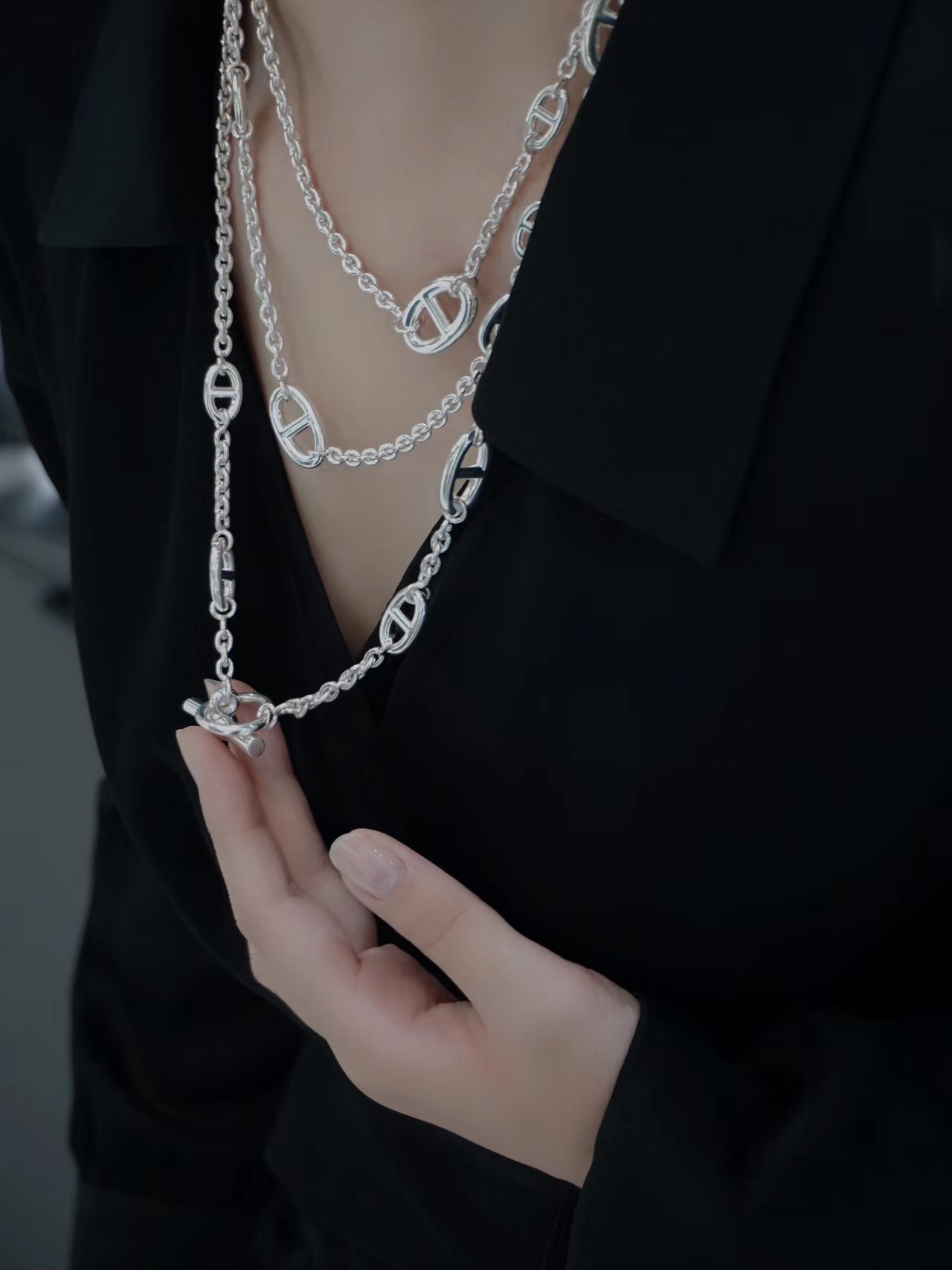 Cle Cheval snap hook necklace | Hermès Netherlands